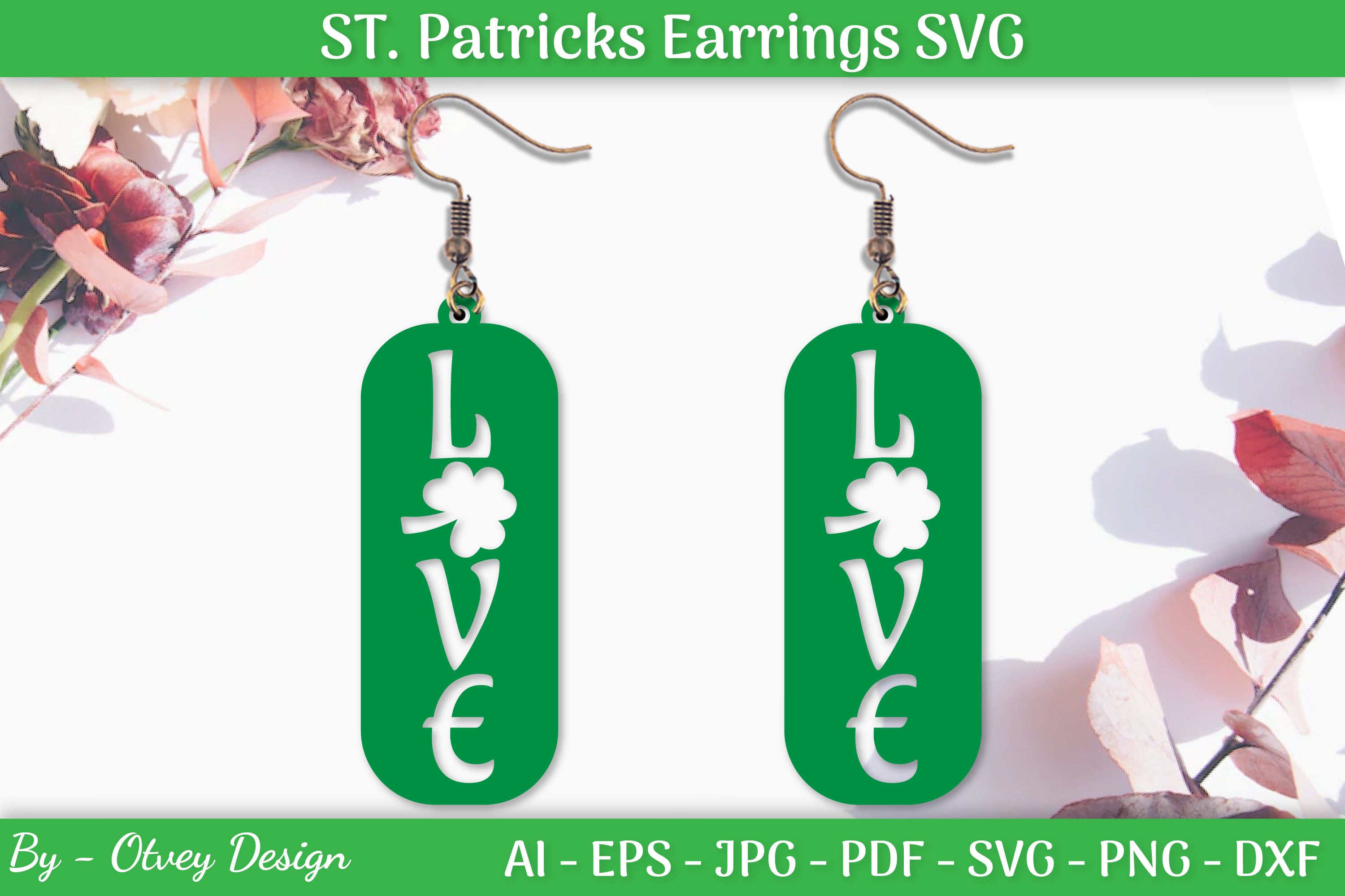 St Patrick's Day Earrings SVG Bundle