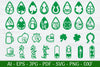 St Patrick's Day Earrings SVG Bundle