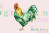 St. Patrick's Day Farm Chickens Clipart Bundle