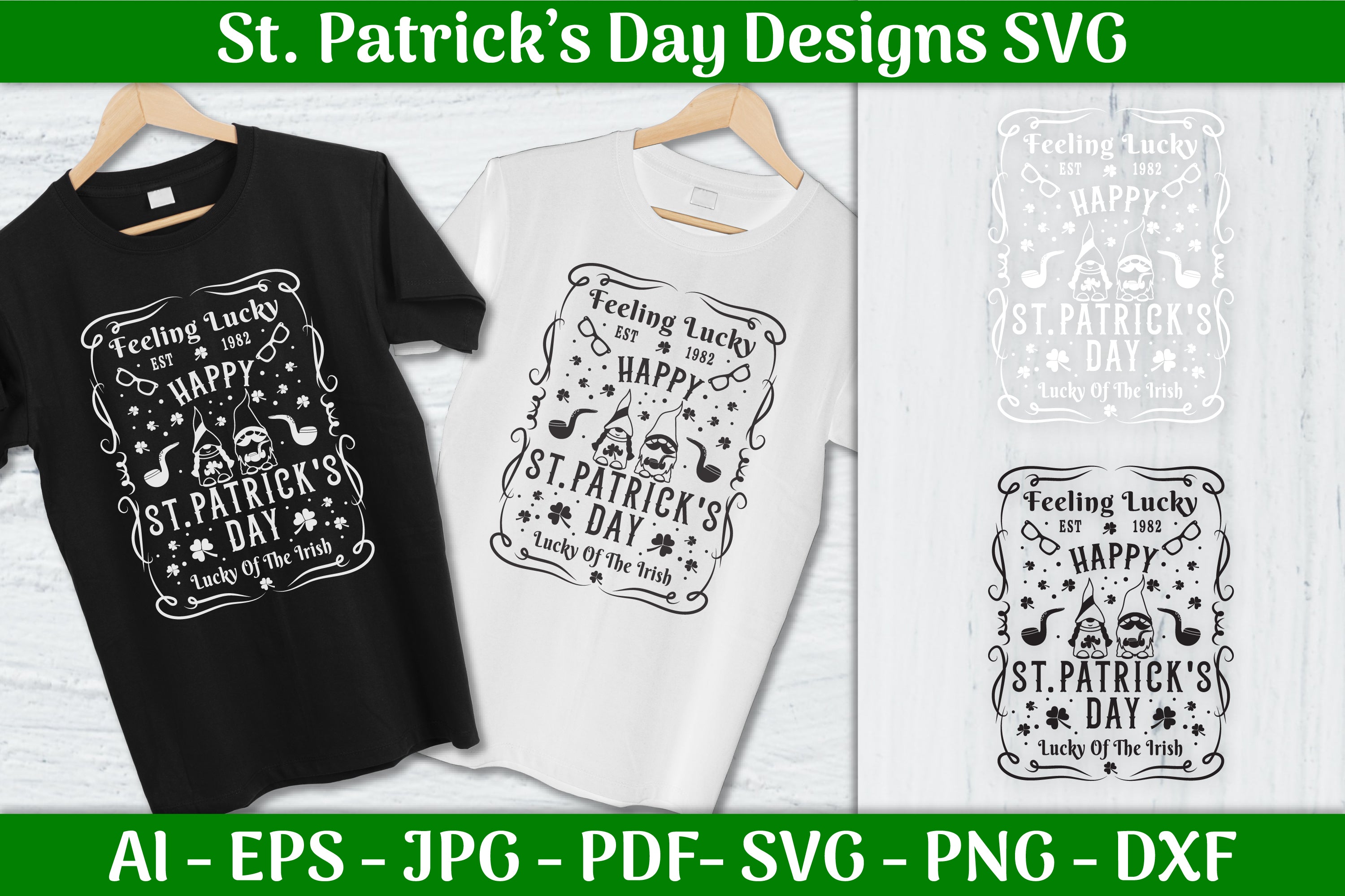 Feeling Lucky St. Patrick's Day SVG Bundle - CraftNest - Digital Crafting and Art