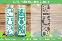 St Patrick's Day Candle Design SVG Bundle 12 - CraftNest - Digital Crafting and Art