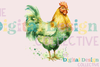 St. Patrick's Day Farm Chickens Clipart Bundle
