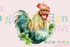 St. Patrick's Day Farm Chickens Clipart Bundle