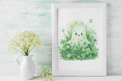 Adorable St. Patrick's Day Ghosts Clipart Bundle - CraftNest - Digital Crafting and Art
