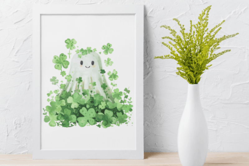 Adorable St. Patrick's Day Ghosts Clipart Bundle - CraftNest - Digital Crafting and Art