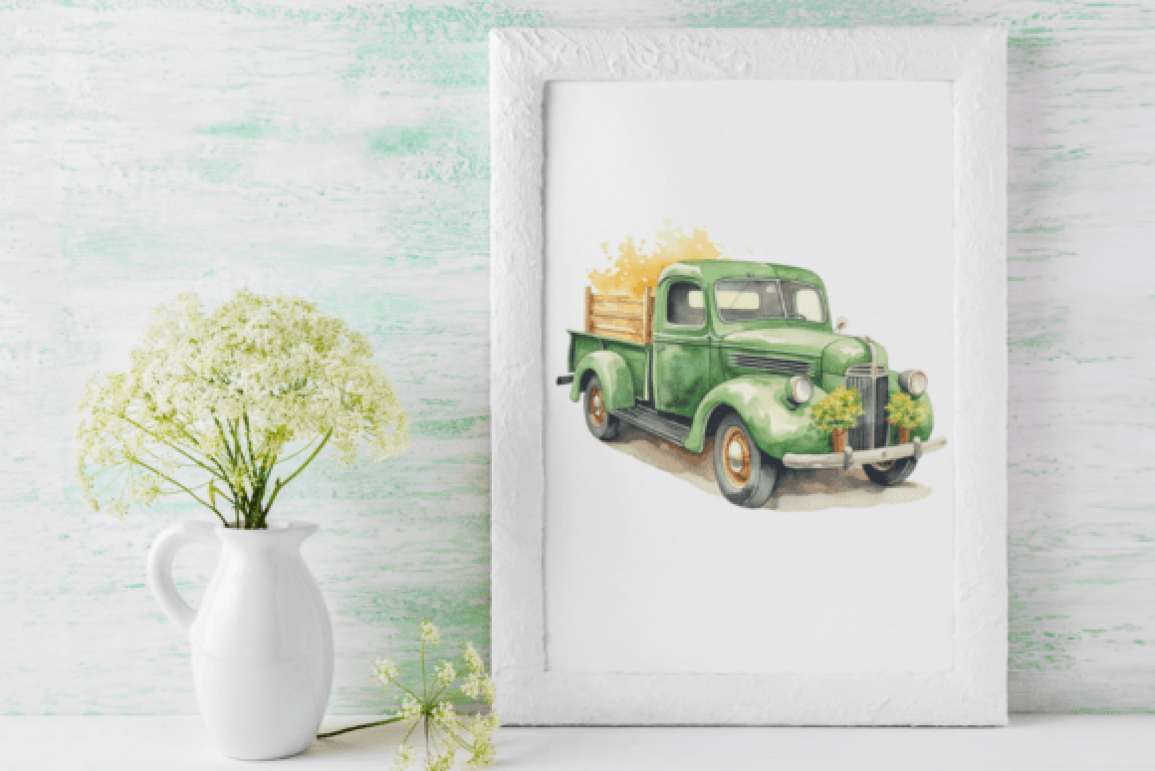 St. Patrick's Day Trucks Clipart Bundle