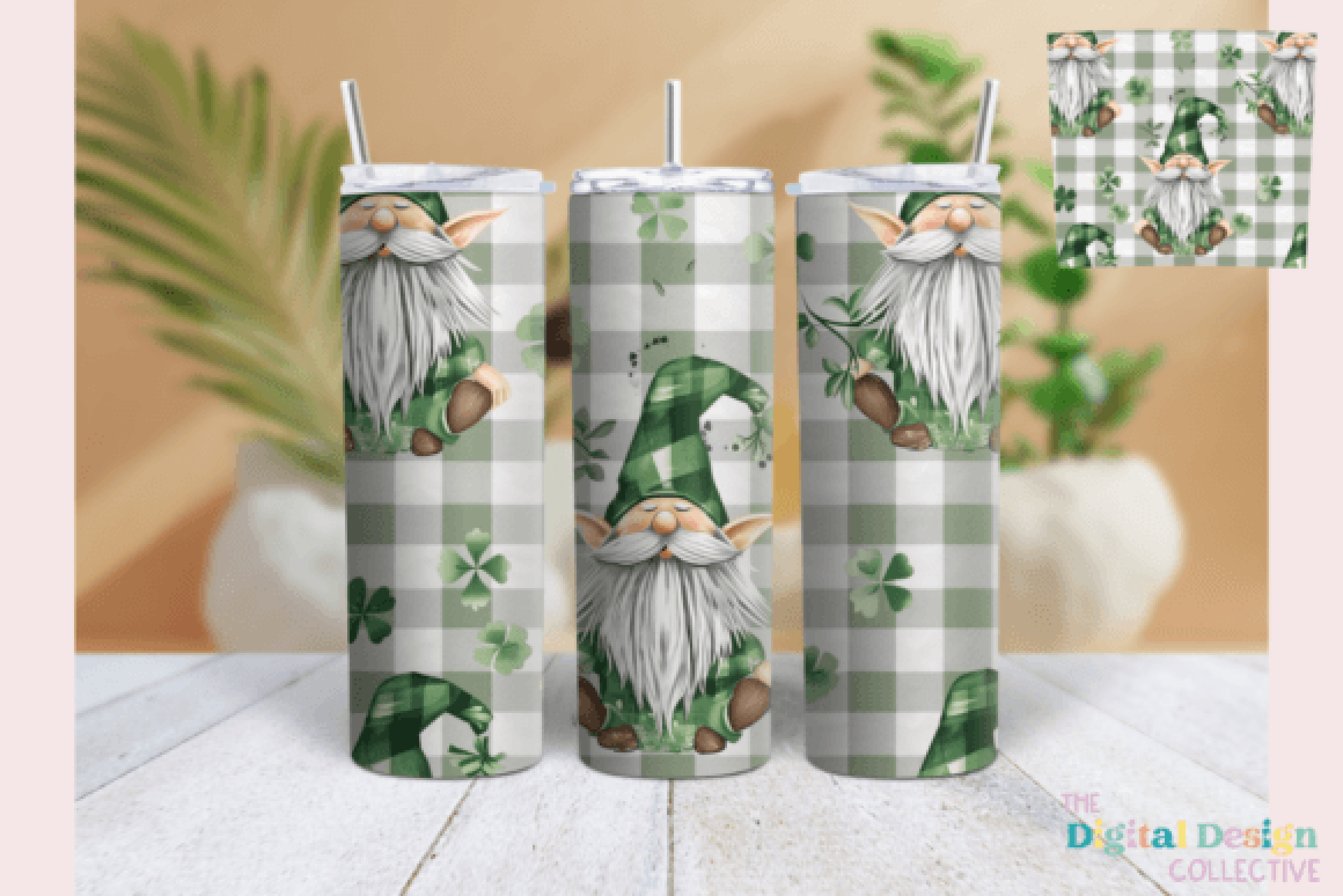 St Patrick's Gnome Tumbler Wrap Bundle