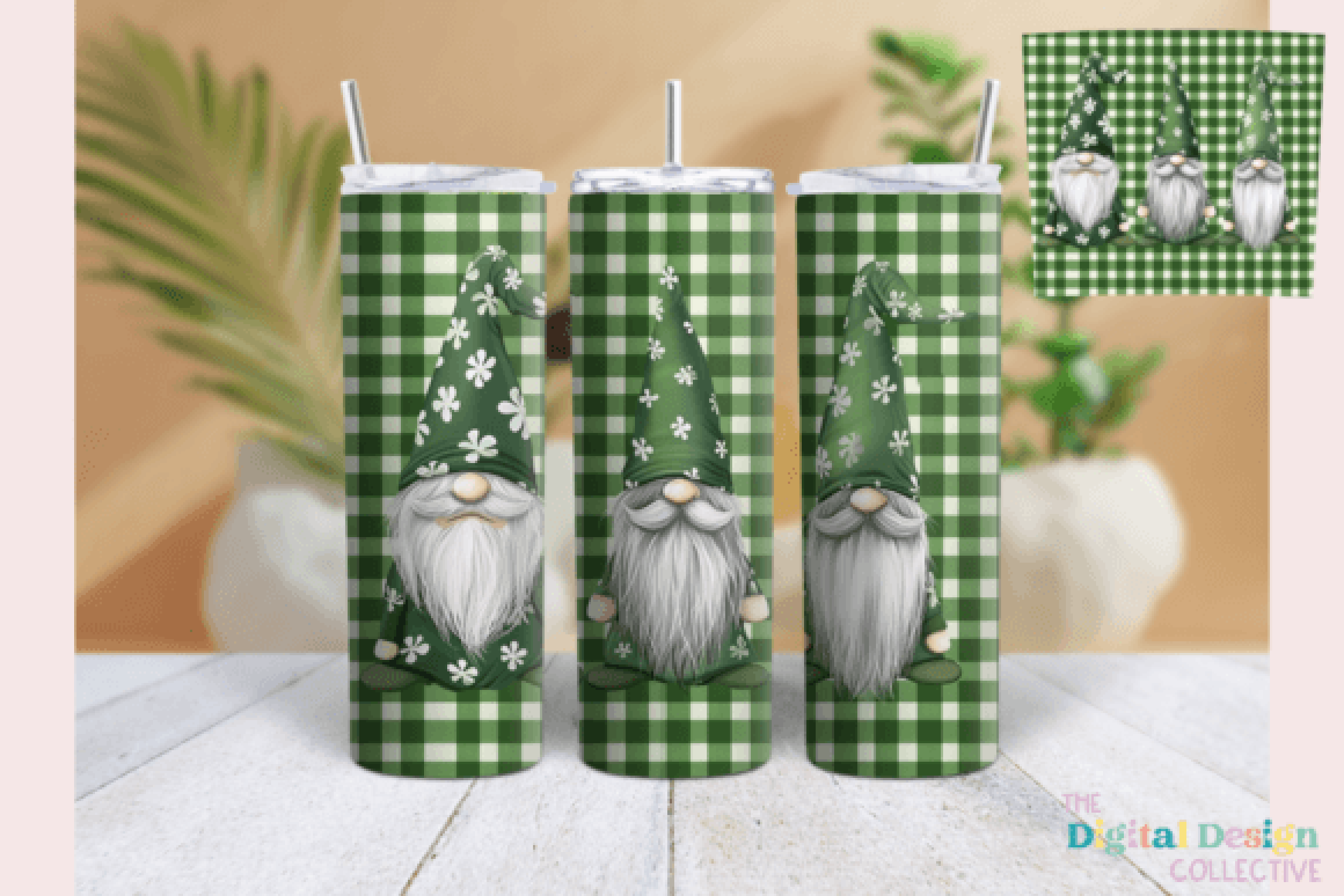 St Patrick's Day Gnome Tumbler Wrap Bundle