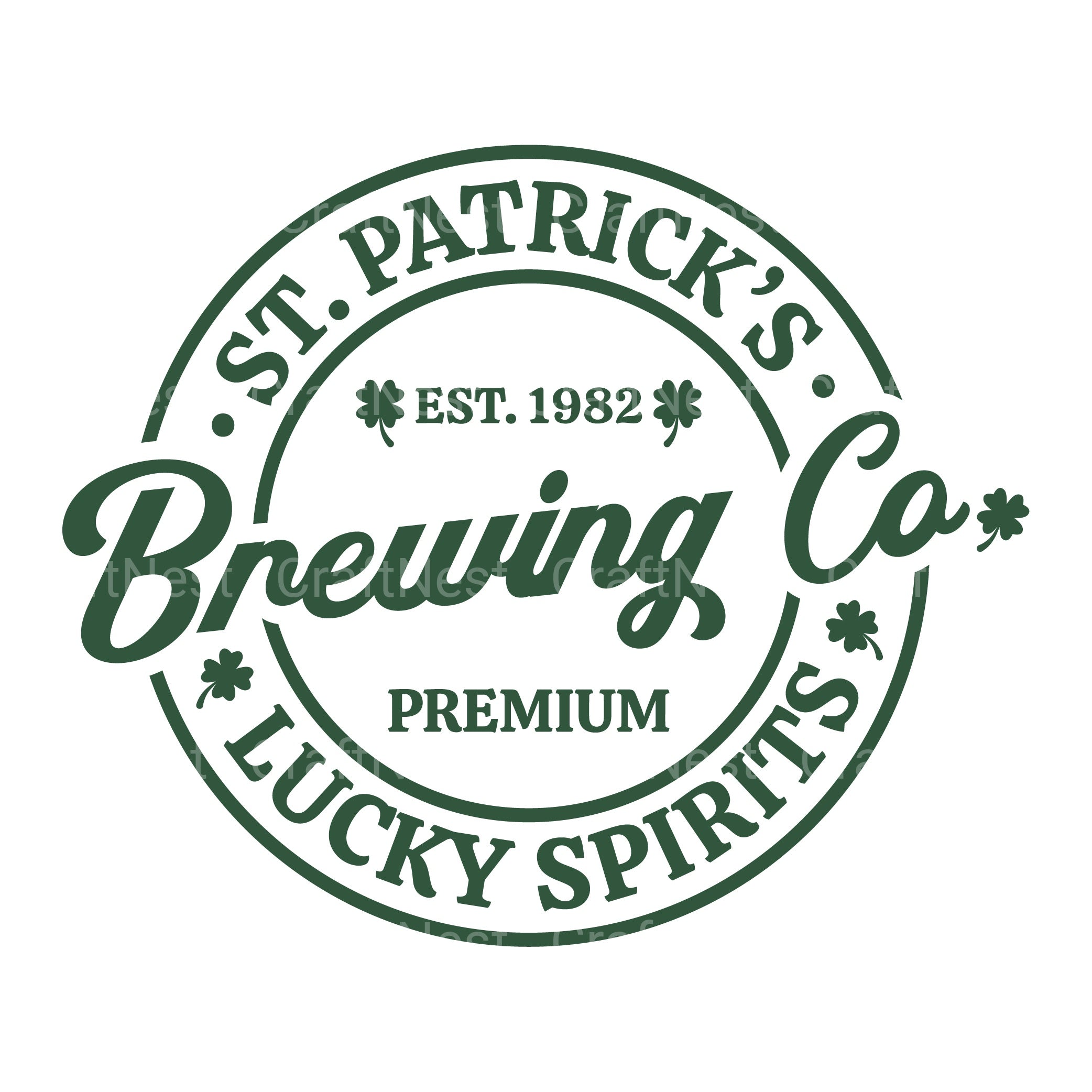 St. Patrick's Day Brewing Co SVG Clipart Bundle