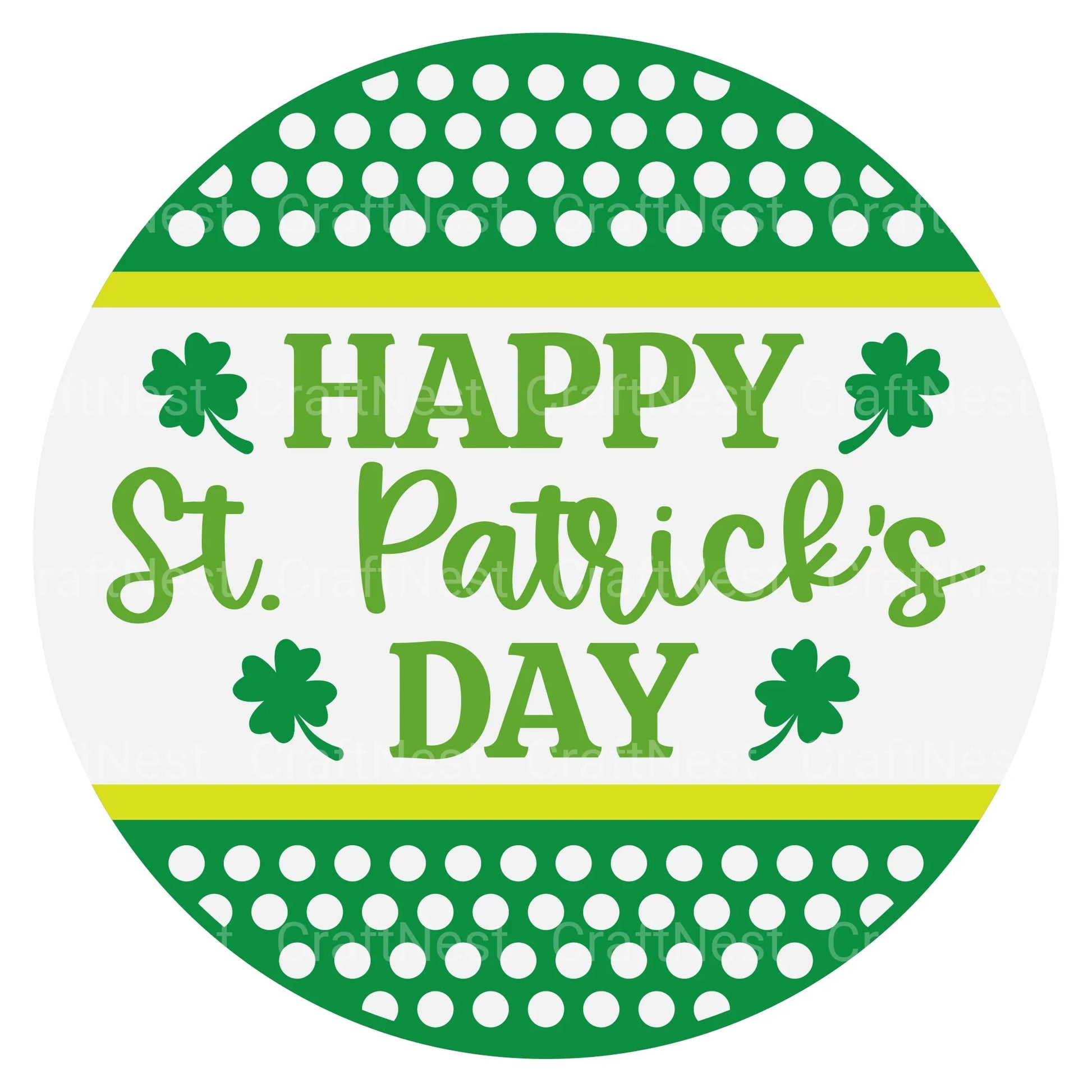 St. Patrick's Day Round Sign SVG Bundle - CraftNest - Digital Crafting and Art
