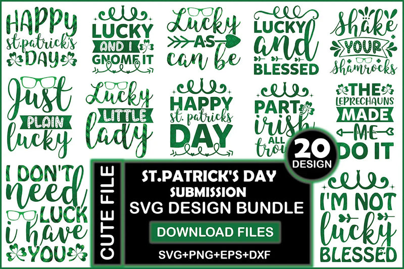 St Patrick's Day SVG Bundle - CraftNest - Digital Crafting and Art