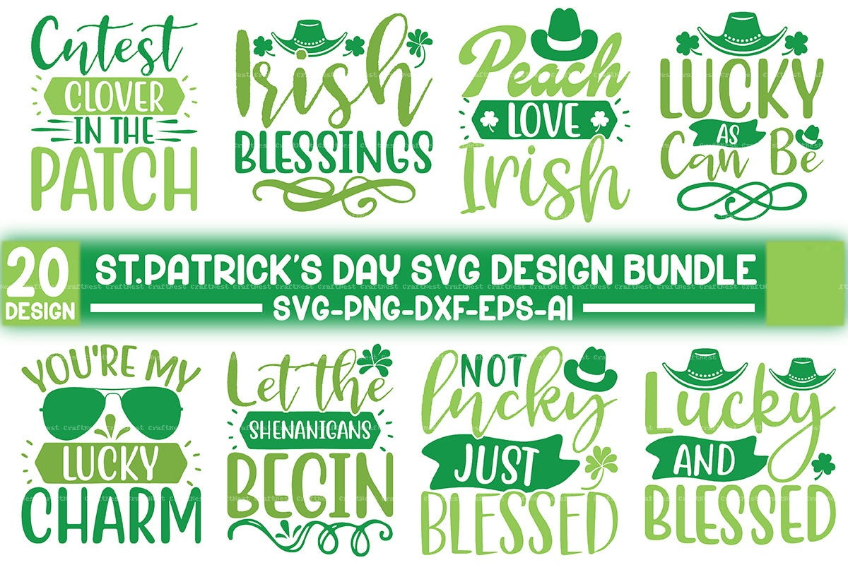 St. Patrick's Day SVG Design Bundle 12