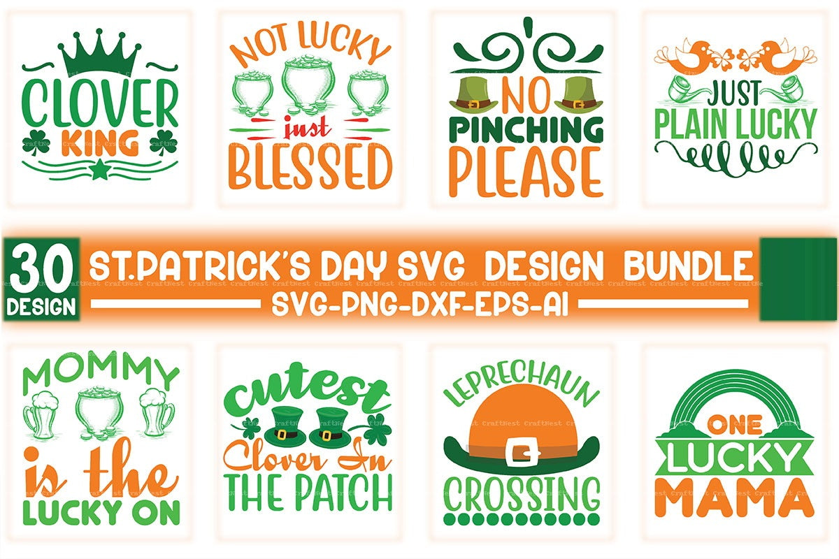 St. Patrick's Day SVG Design Bundle 13