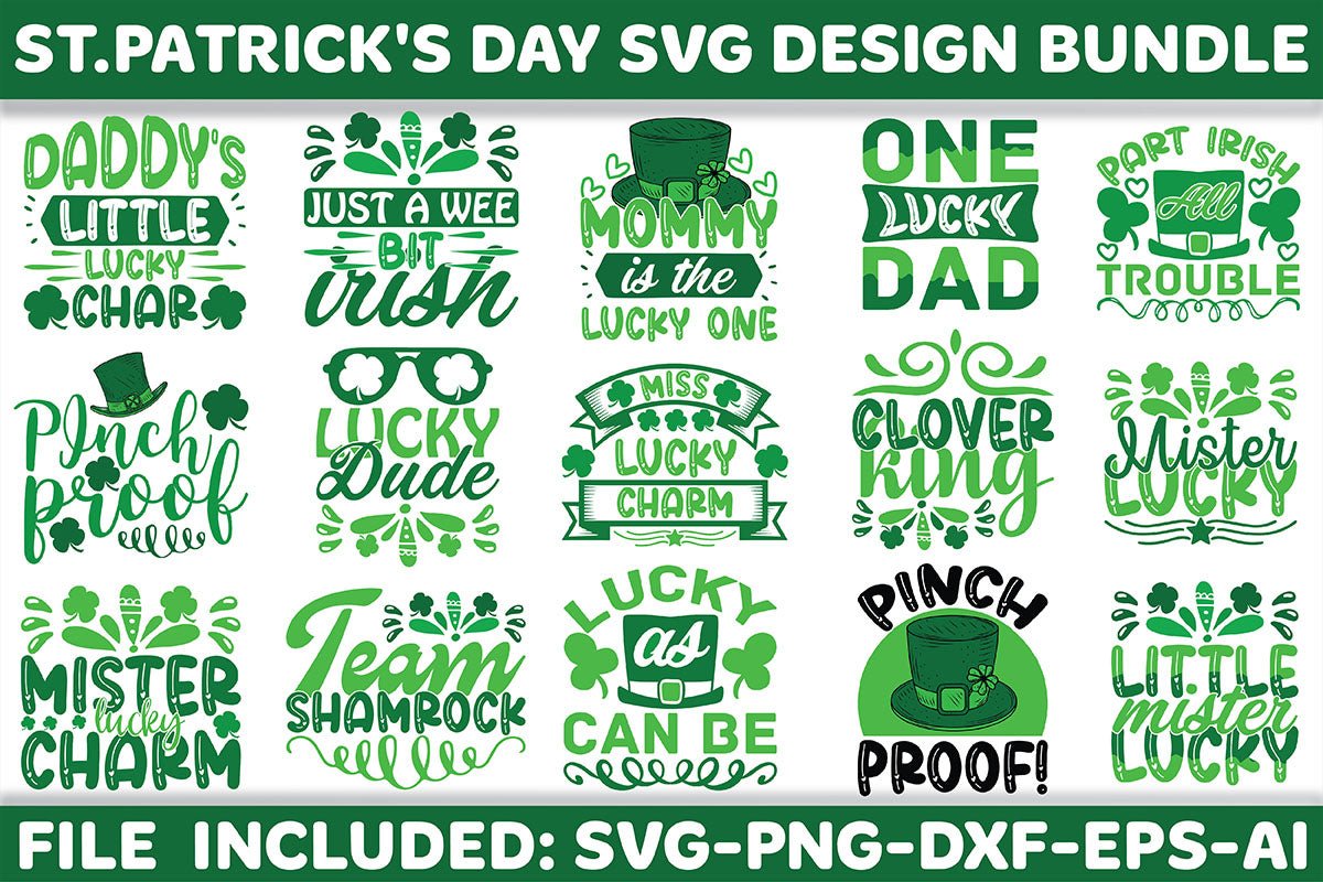 St. Patrick’s Day SVG Bundle 3 - CraftNest - Digital Crafting and Art
