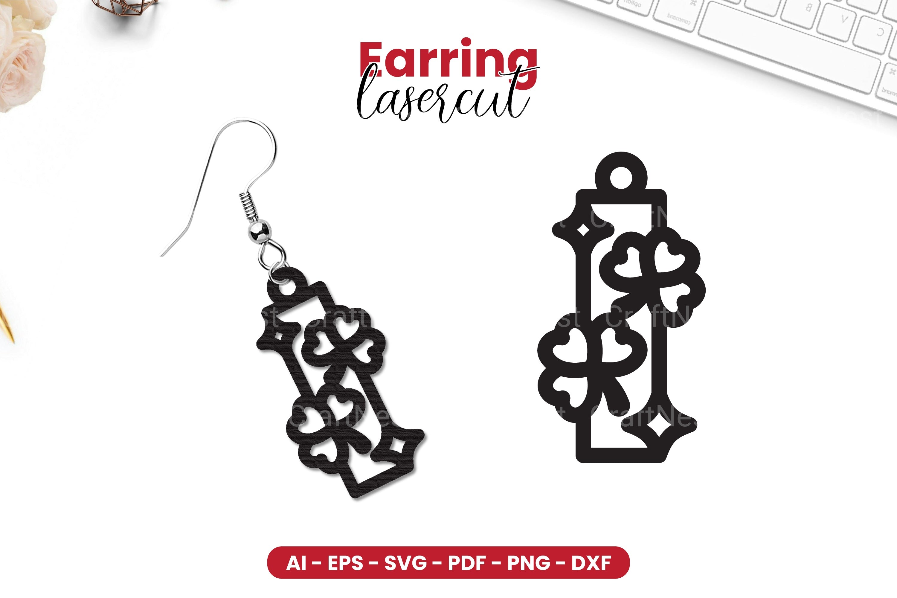 St Patrick's Day Earring Lasercut SVG Bundle