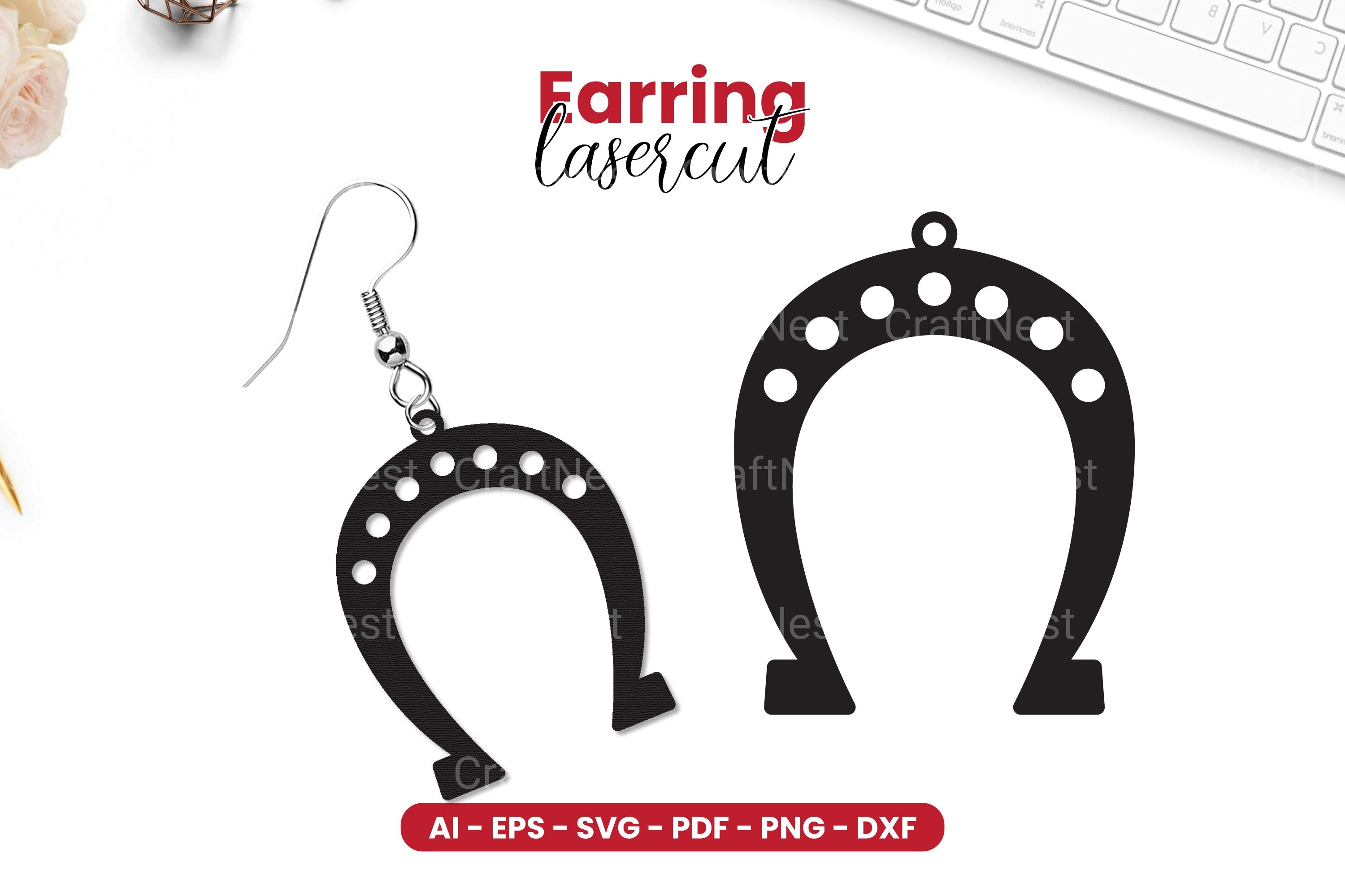 St Patrick's Day Earring Lasercut SVG Bundle