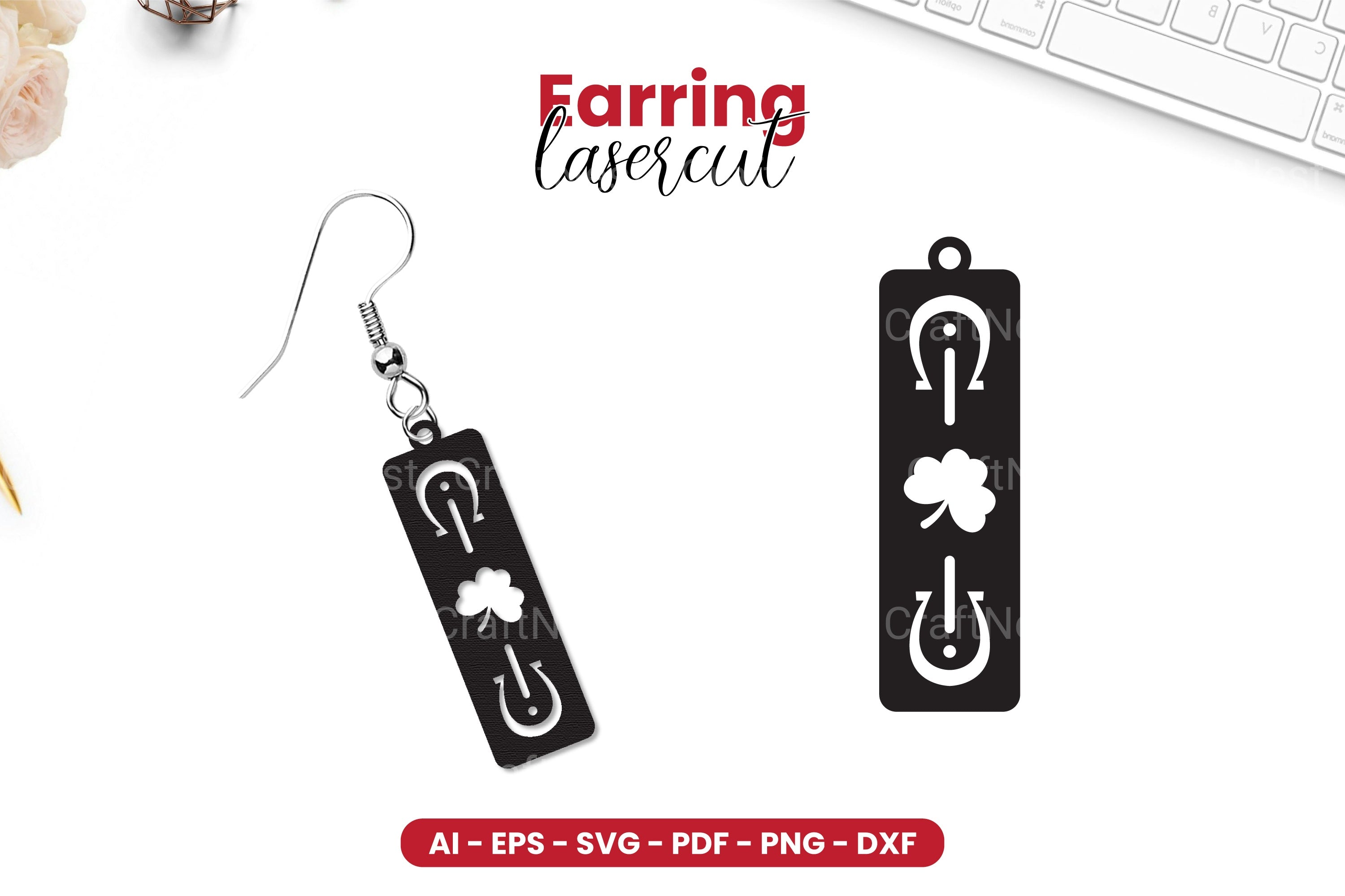 St Patrick's Day Earring Lasercut SVG Bundle