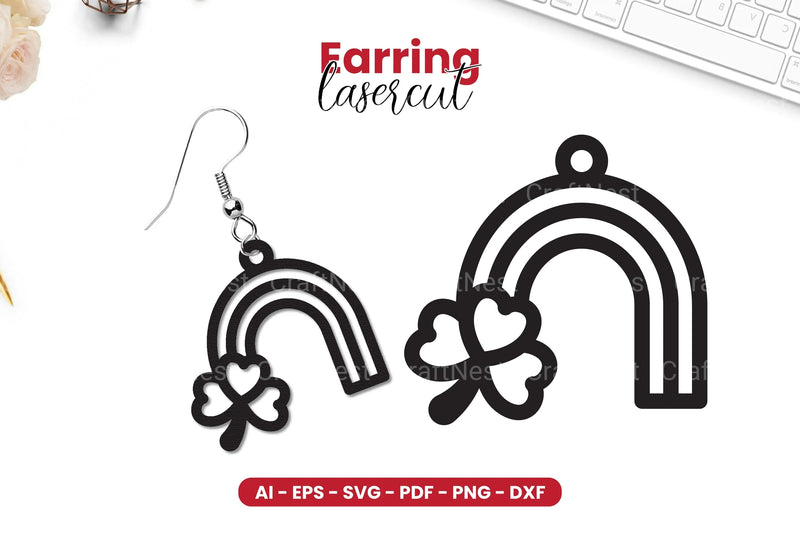 St Patrick's Day Earring Lasercut SVG Bundle - CraftNest - Digital Crafting and Art