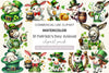 St Patrick's Day Farm Animal Clipart Bundle