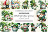 St Patrick's Day Gnome Clipart Bundle 3