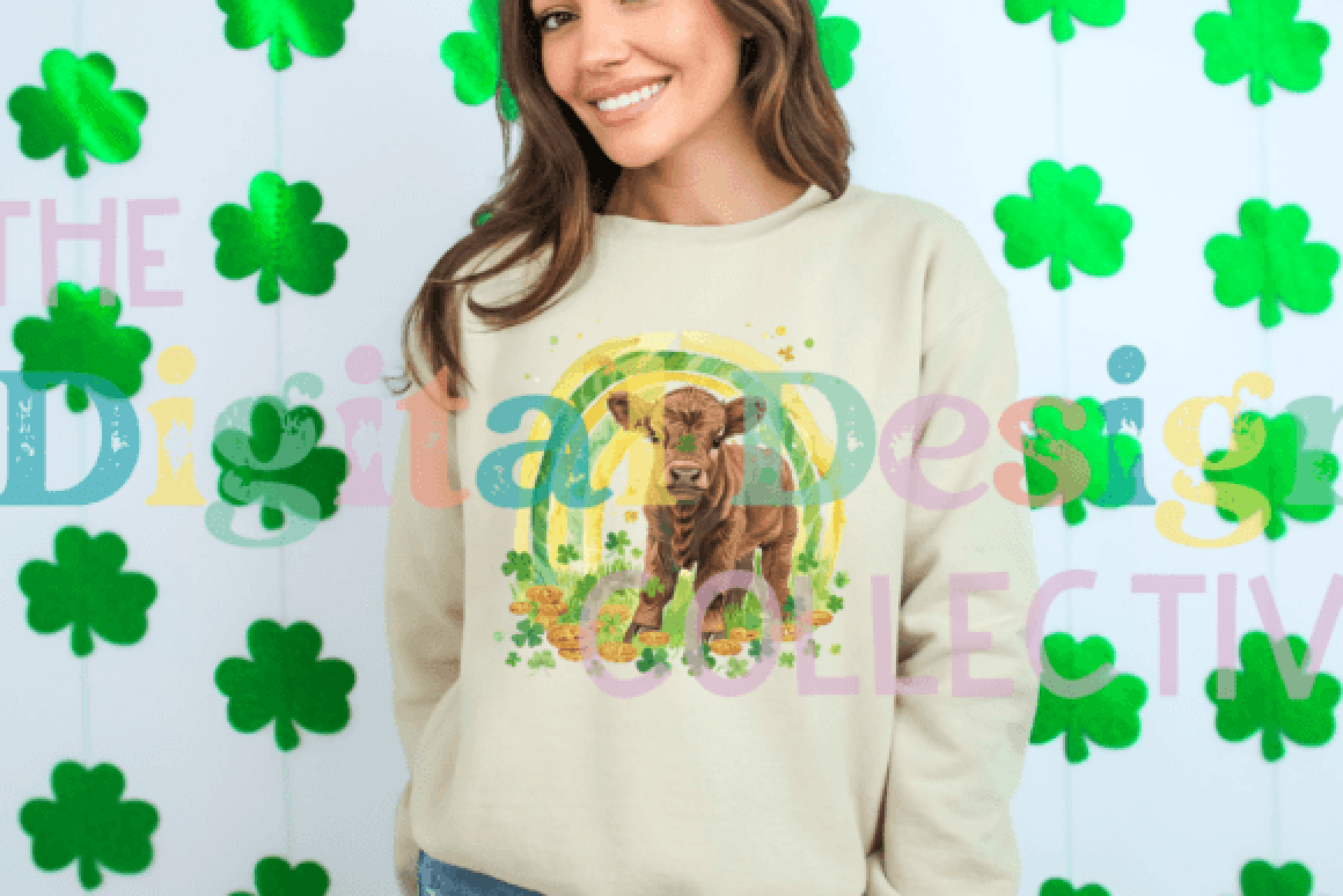 St. Patrick's Day Cow Clipart Bundle