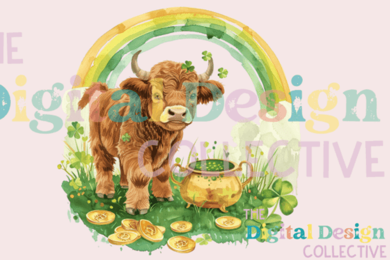 St. Patrick's Day Cow Clipart Bundle - CraftNest - Digital Crafting and Art