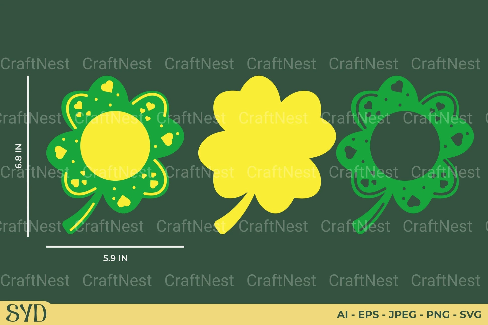 St. Patrick's Candy Holder SVG Bundle - CraftNest - Digital Crafting and Art