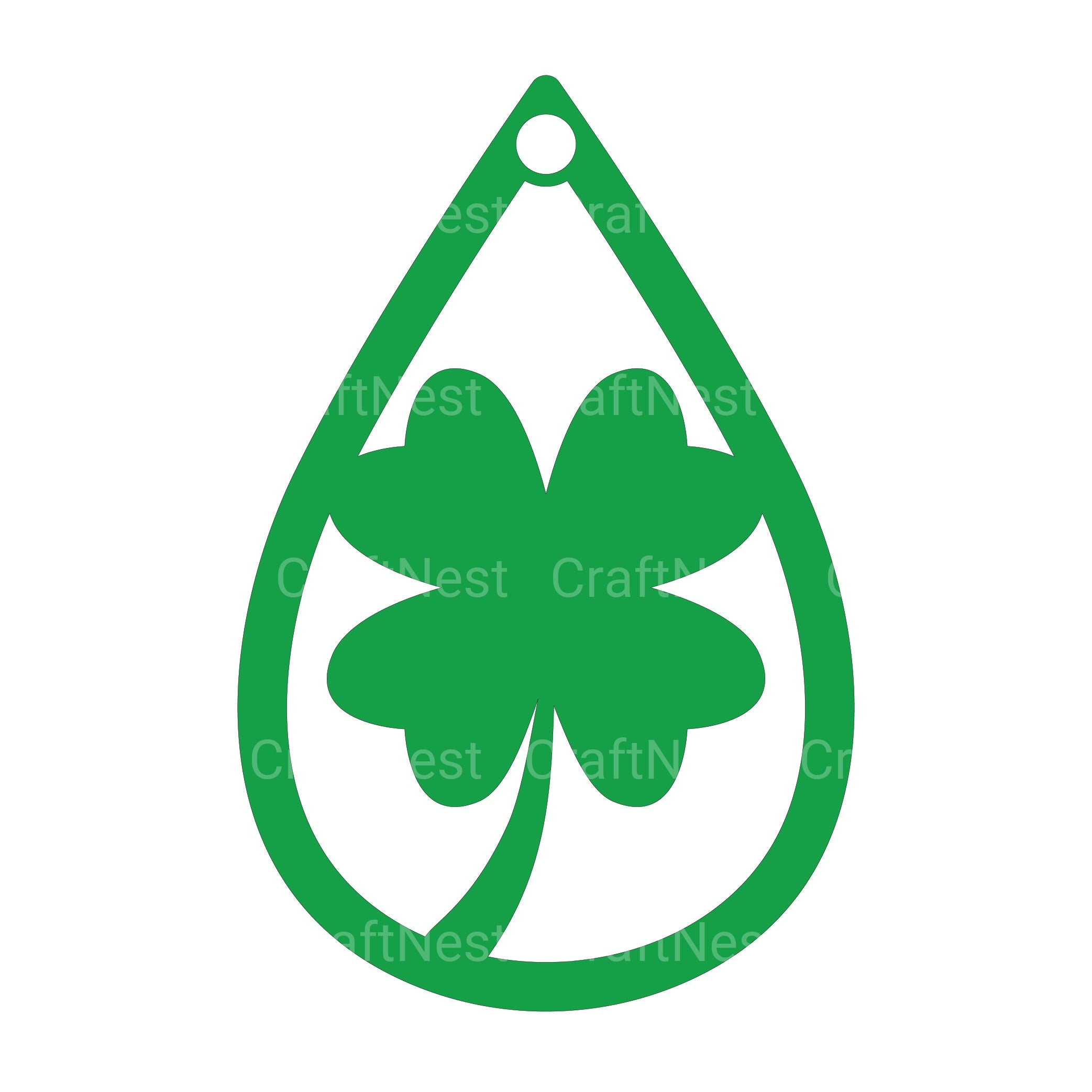 St Patrick's Earrings Laser Cut SVG Clipart Bundle