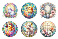 Stained Glass Easter Clipart Bundle 2 - CraftNest - Digital Crafting and Art