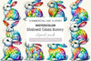 Stained Glass Bunny Clipart Bundle
