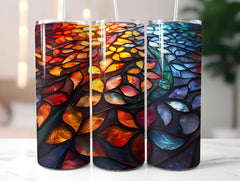 Stained Glass Summer 1 Tumbler Wrap - CraftNest - Digital Crafting and Art