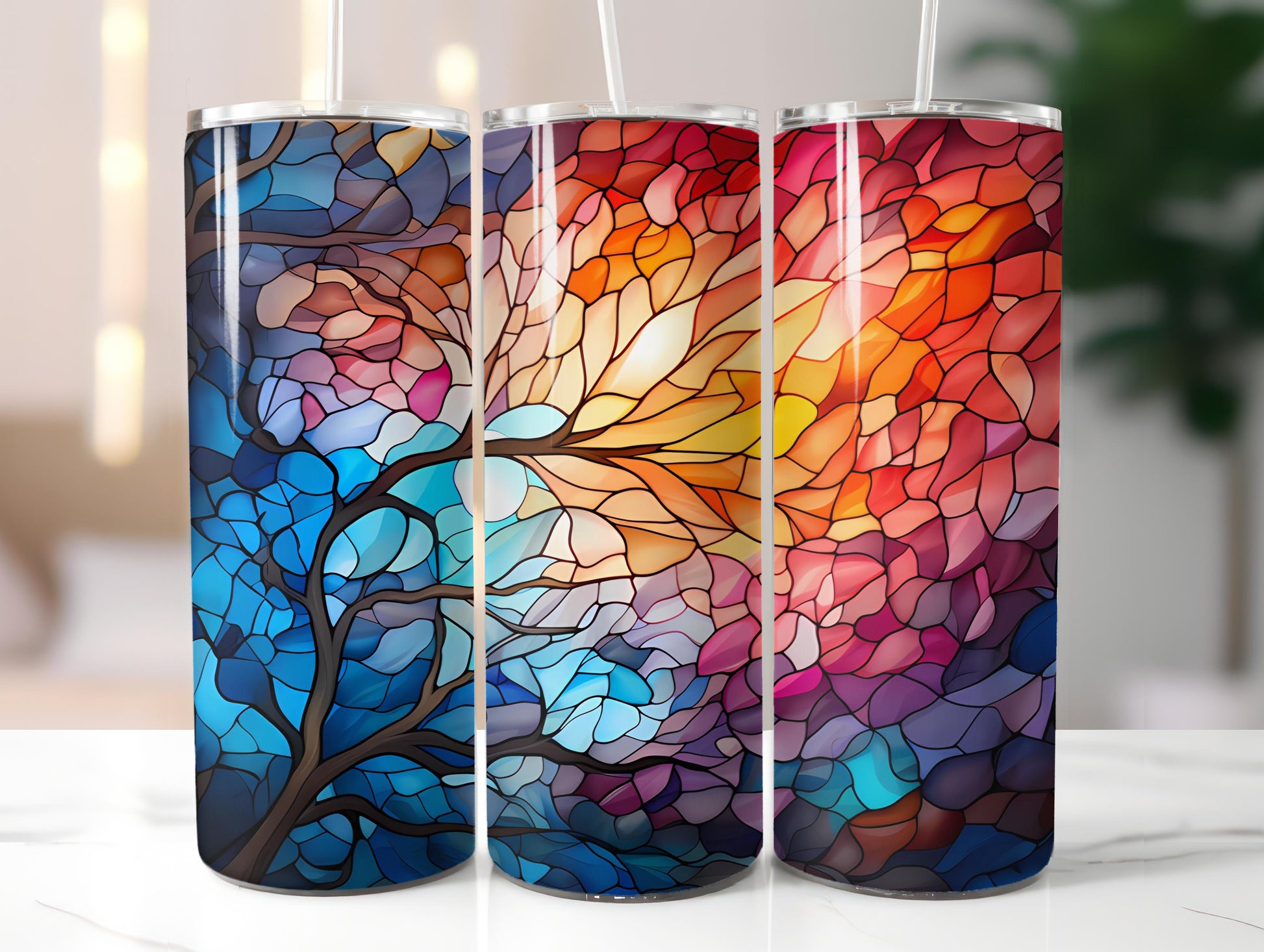 Stained Glass 1 Tumbler Wrap - CraftNest