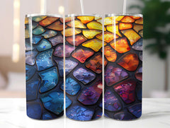 Stained Glass Summer 4 Tumbler Wrap - CraftNest - Digital Crafting and Art