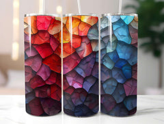 Stained Glass Summer 3 Tumbler Wrap - CraftNest - Digital Crafting and Art