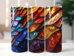 Stained Glass Summer 4 Tumbler Wrap - CraftNest - Digital Crafting and Art