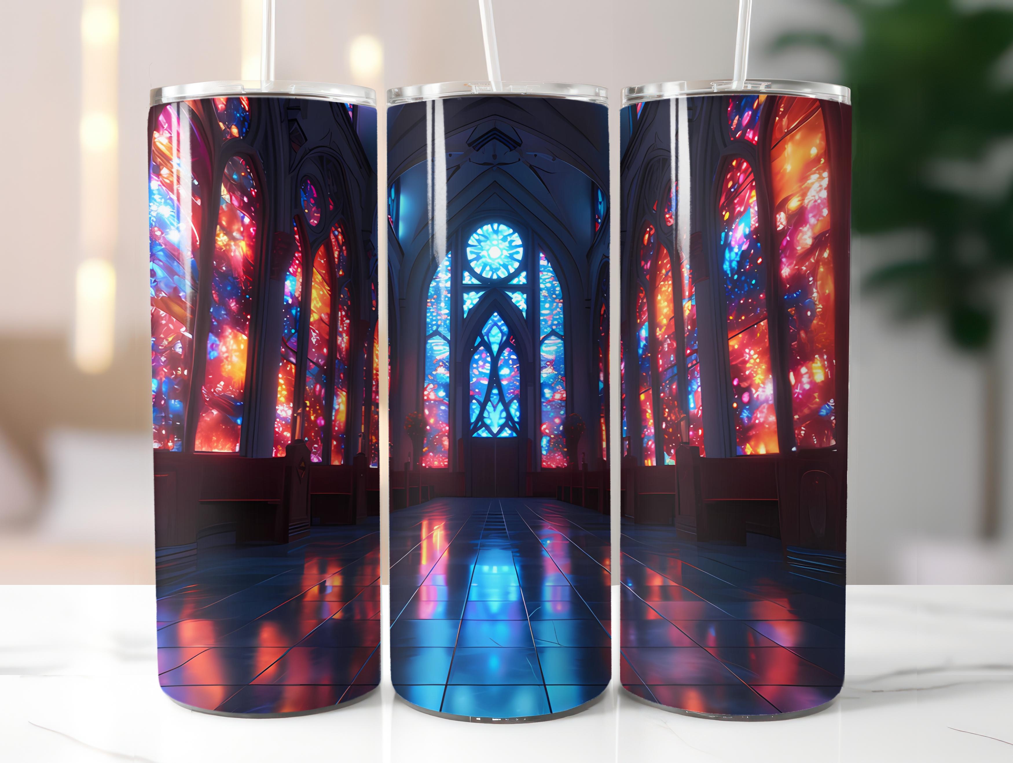 Stained Glass Easter 1 Tumbler Wrap - CraftNest