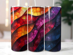 Stained Glass Summer 1 Tumbler Wrap - CraftNest - Digital Crafting and Art