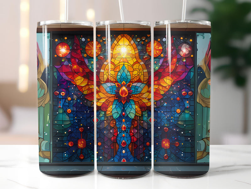 Stained Glass Easter 1 Tumbler Wrap - CraftNest