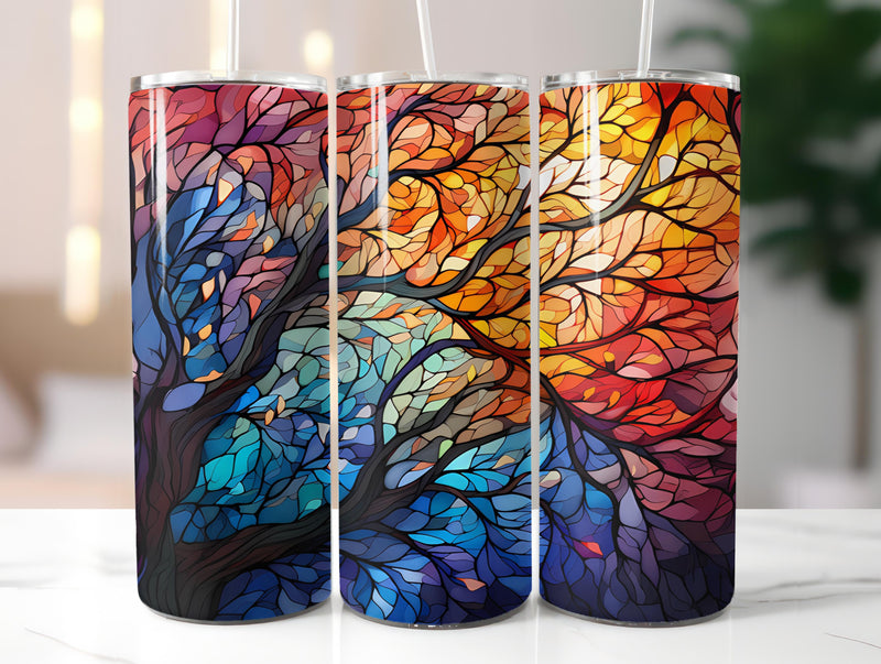 Stained Glass 2 Tumbler Wrap - CraftNest