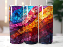 Stained Glass Summer 3 Tumbler Wrap - CraftNest - Digital Crafting and Art