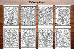 180 Stained Glass Flower Coloring Book - CraftNest - Digital Crafting and Art
