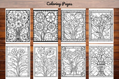 180 Stained Glass Flower Coloring Book - CraftNest - Digital Crafting and Art