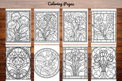 180 Stained Glass Flower Coloring Book - CraftNest - Digital Crafting and Art