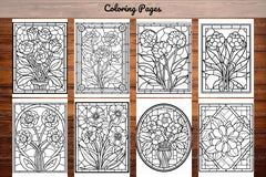 180 Stained Glass Flower Coloring Book - CraftNest - Digital Crafting and Art