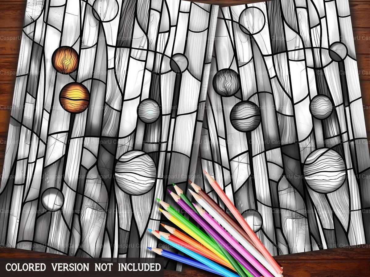 Stained Glass Summer Coloring Books - CraftNest - Digital Crafting and Art