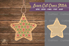 Star Cut Cross Stitch SVG Bundle - CraftNest - Digital Crafting and Art