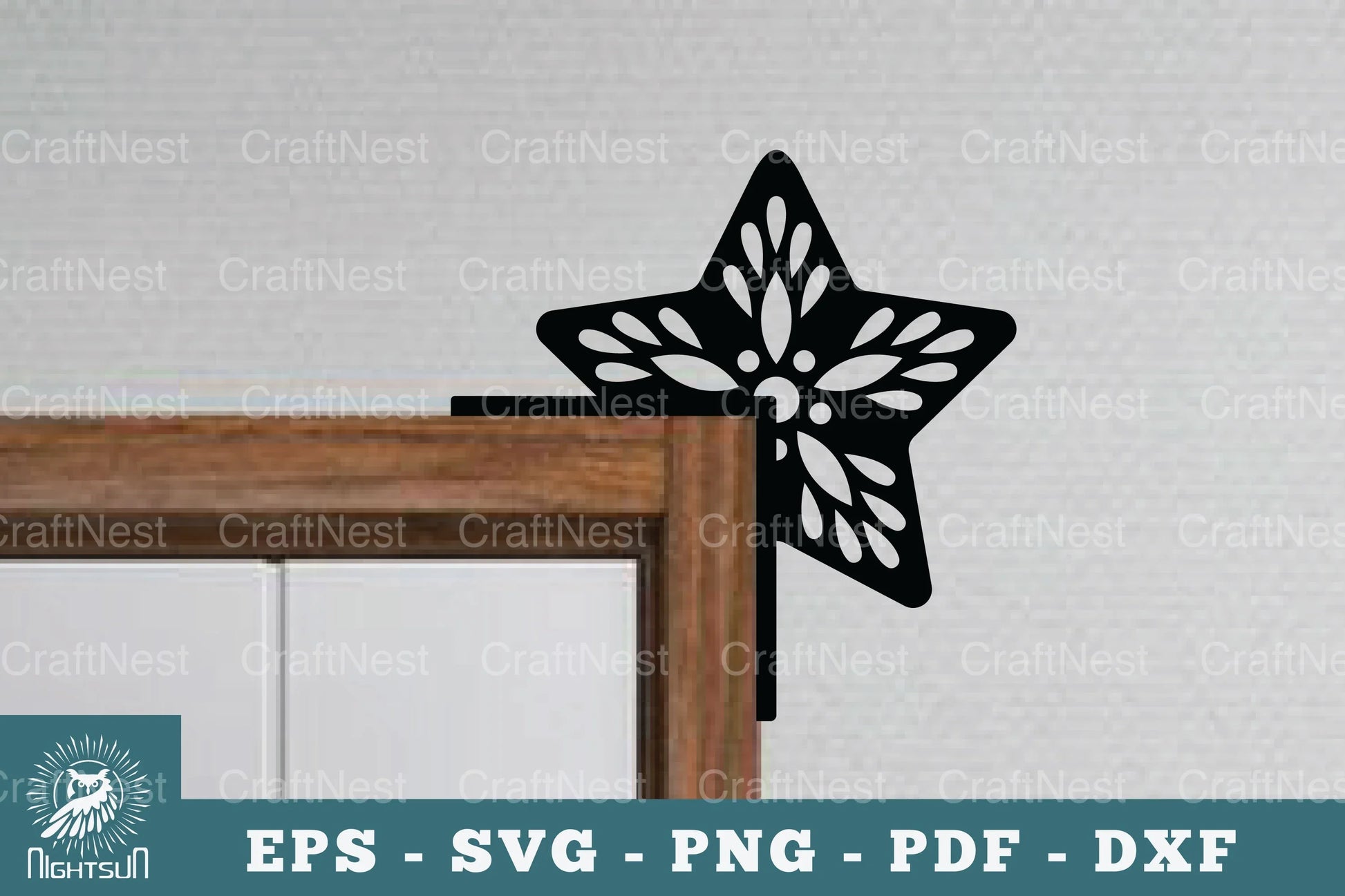 Star Door Corner Lasercut SVG Bundle - CraftNest - Digital Crafting and Art