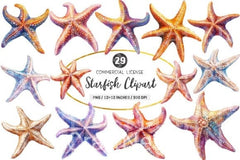 Starfish Clipart Bundle 1 - CraftNest - Digital Crafting and Art