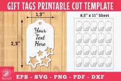 Stars Gift Tags Printable Template - Clipart Bundle - CraftNest - Digital Crafting and Art