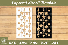 Papercut Stencil Stars Clipart Bundle - CraftNest - Digital Crafting and Art